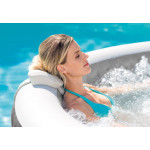 Intex Greywood Deluxe Bubble Massage Πισίνα PVC Φουσκωτή Υδρομασάζ 216x216εκ. (6 ατόμων)